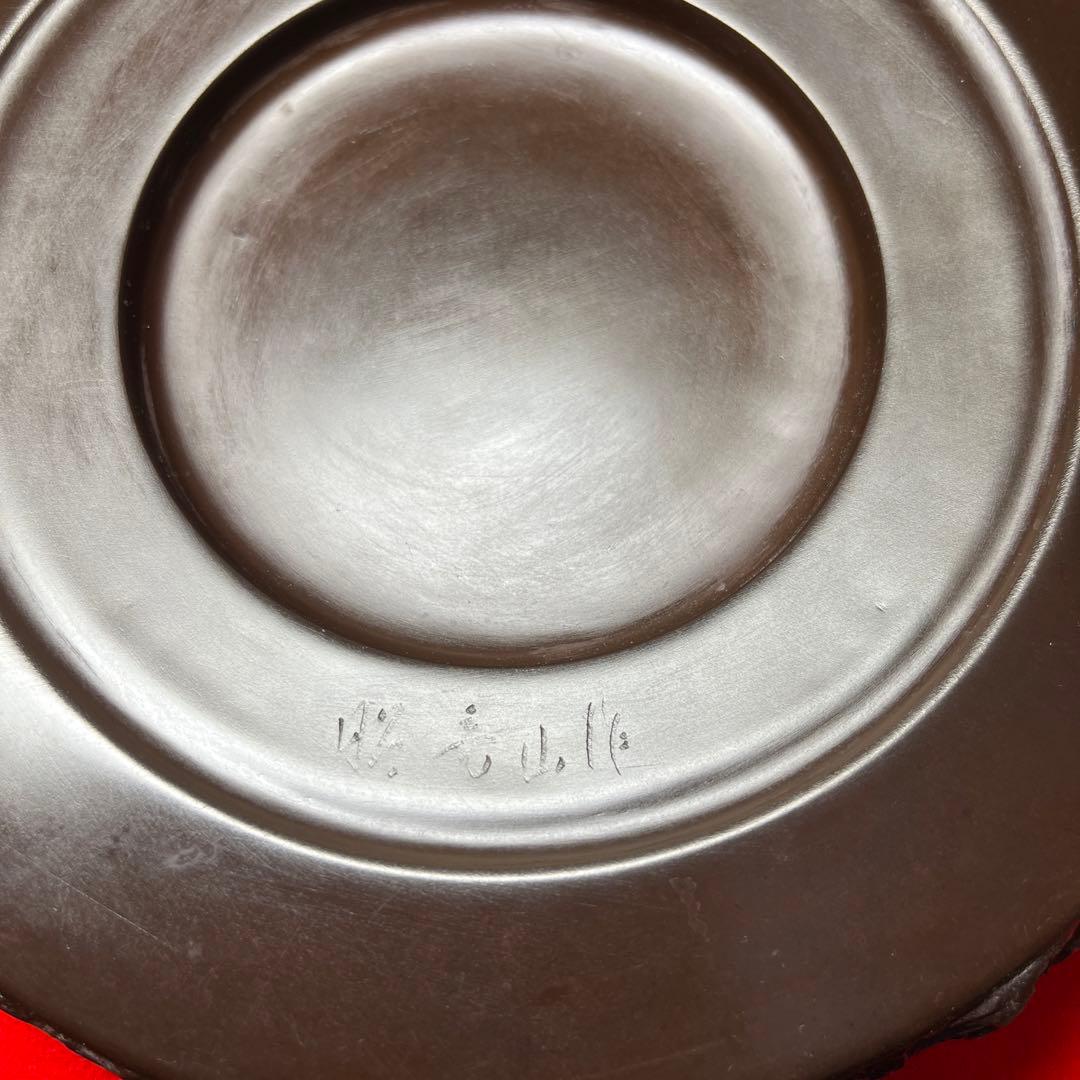 ⭕️赤間硯大型日月硯　2.3kg超　美品　共桐箱付　昭竜山　下井百合昭