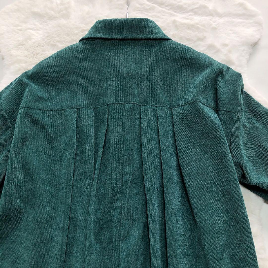 ScoLar*スカラー　襟付きロングワンピース　コーデュロイ　ロンドン柄　M