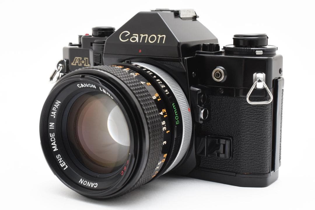 美品☆動作良好☆ Canon キャノン A-1 ブラック レンズ付 8045