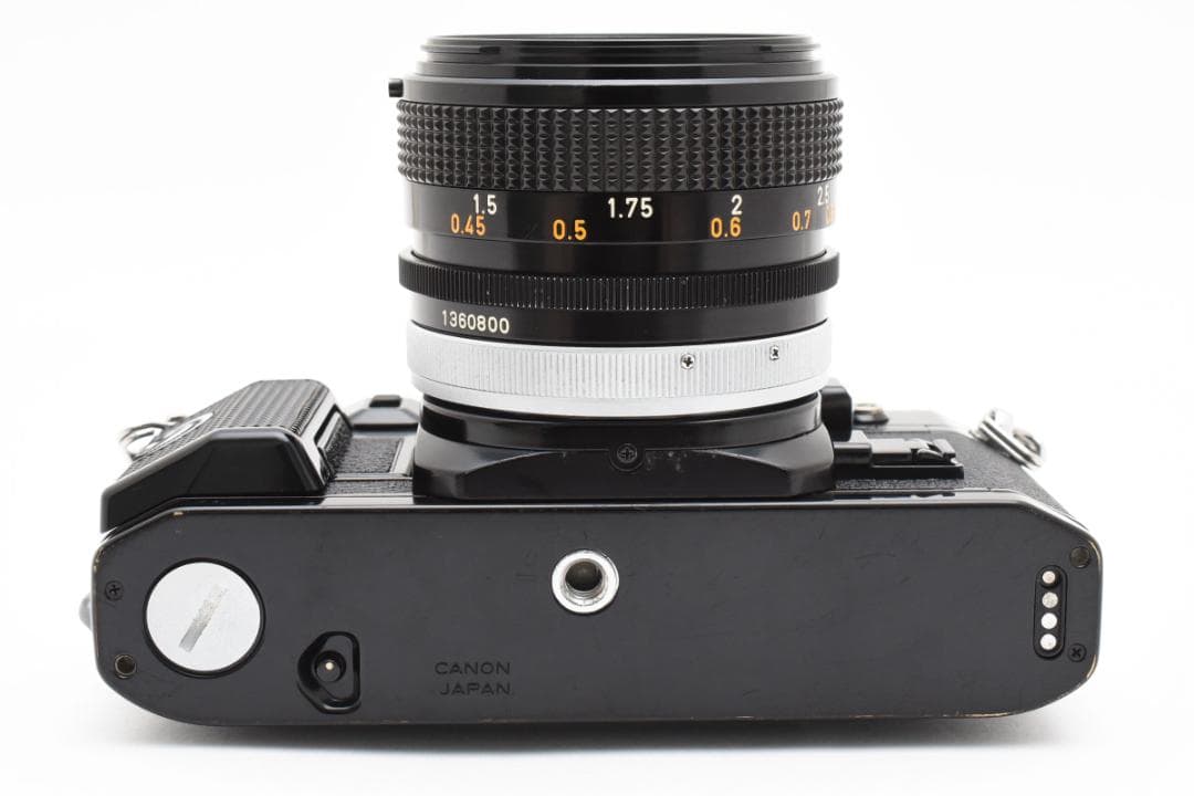 美品☆動作良好☆ Canon キャノン A-1 ブラック レンズ付 8045