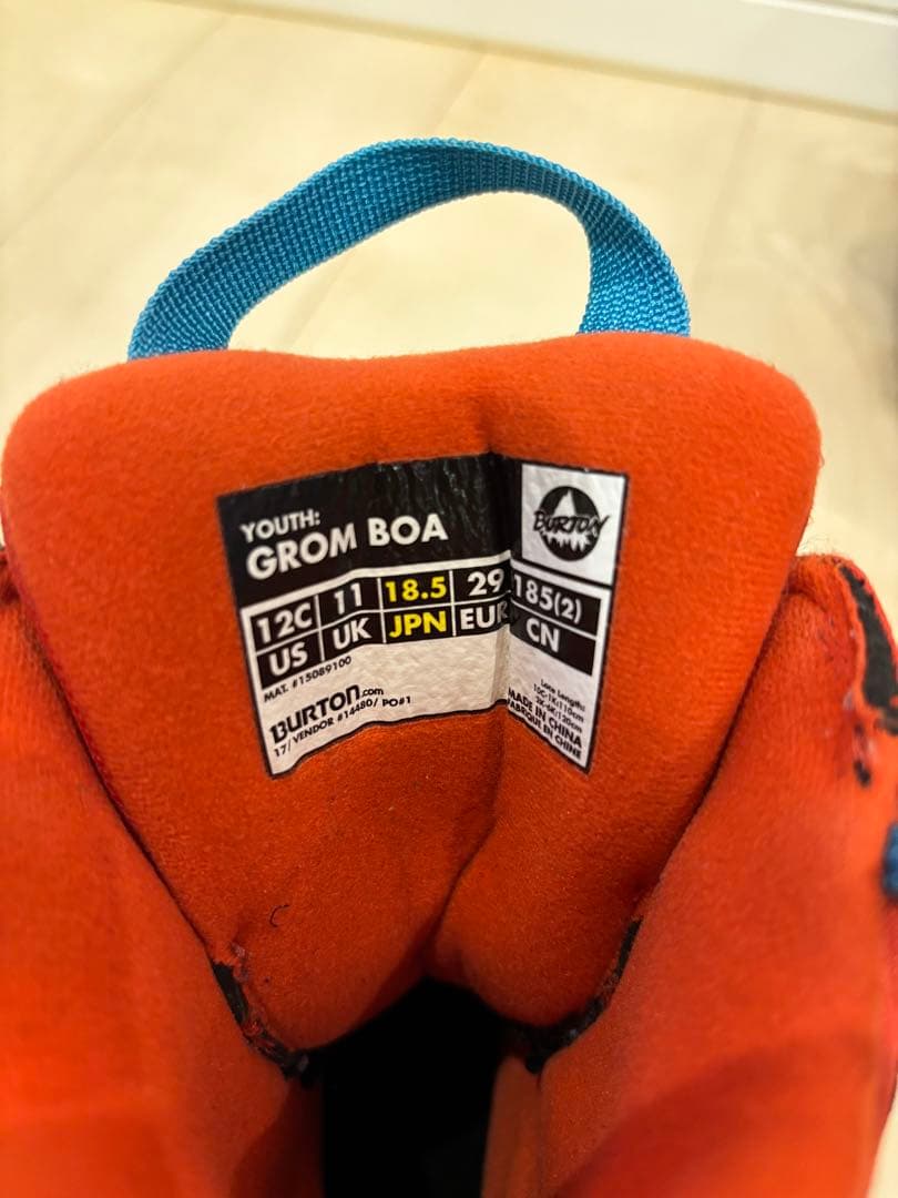 バートン　スノーボードブーツ 18.5センチ
