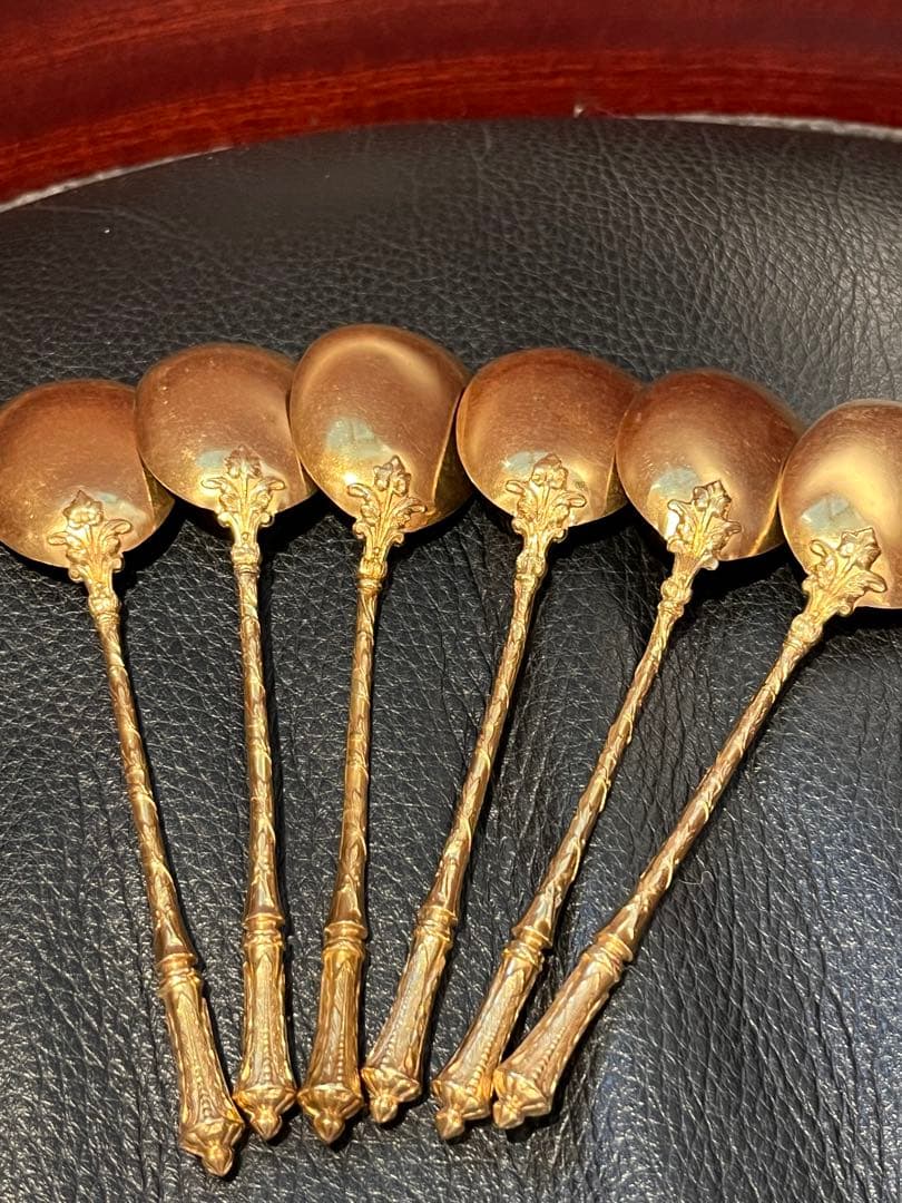 ピュイフォルカ　アイスクリームスプーン　純銀製　スターリングシルバー　950