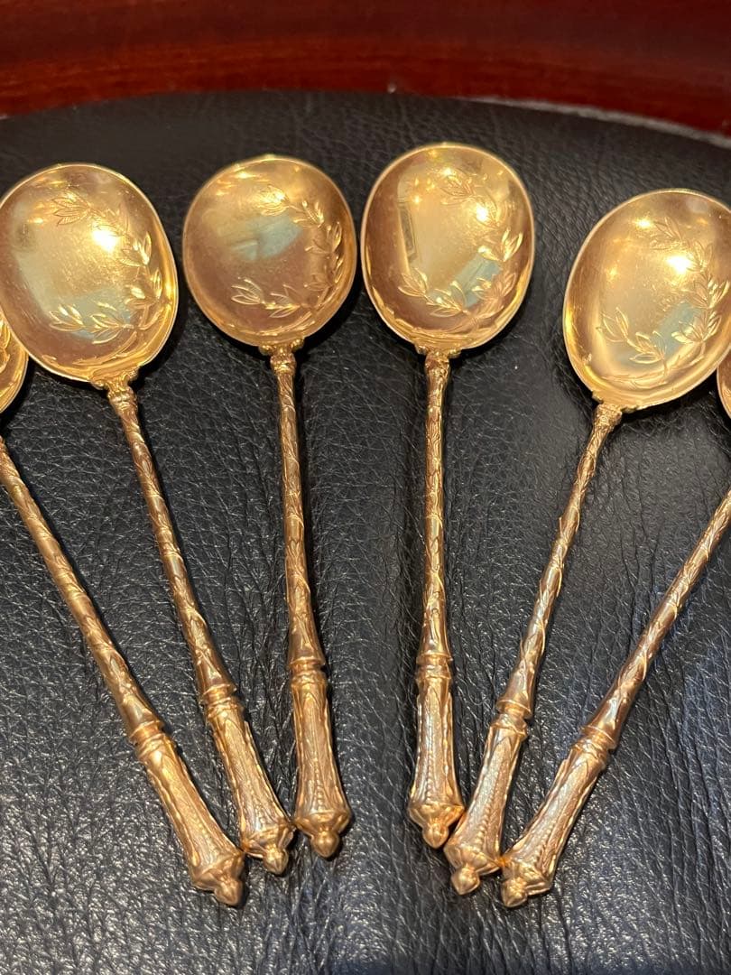 ピュイフォルカ　アイスクリームスプーン　純銀製　スターリングシルバー　950