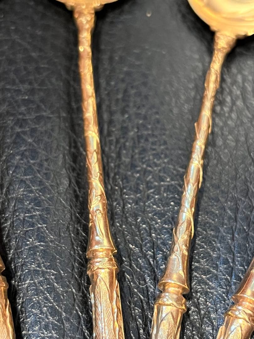 ピュイフォルカ　アイスクリームスプーン　純銀製　スターリングシルバー　950