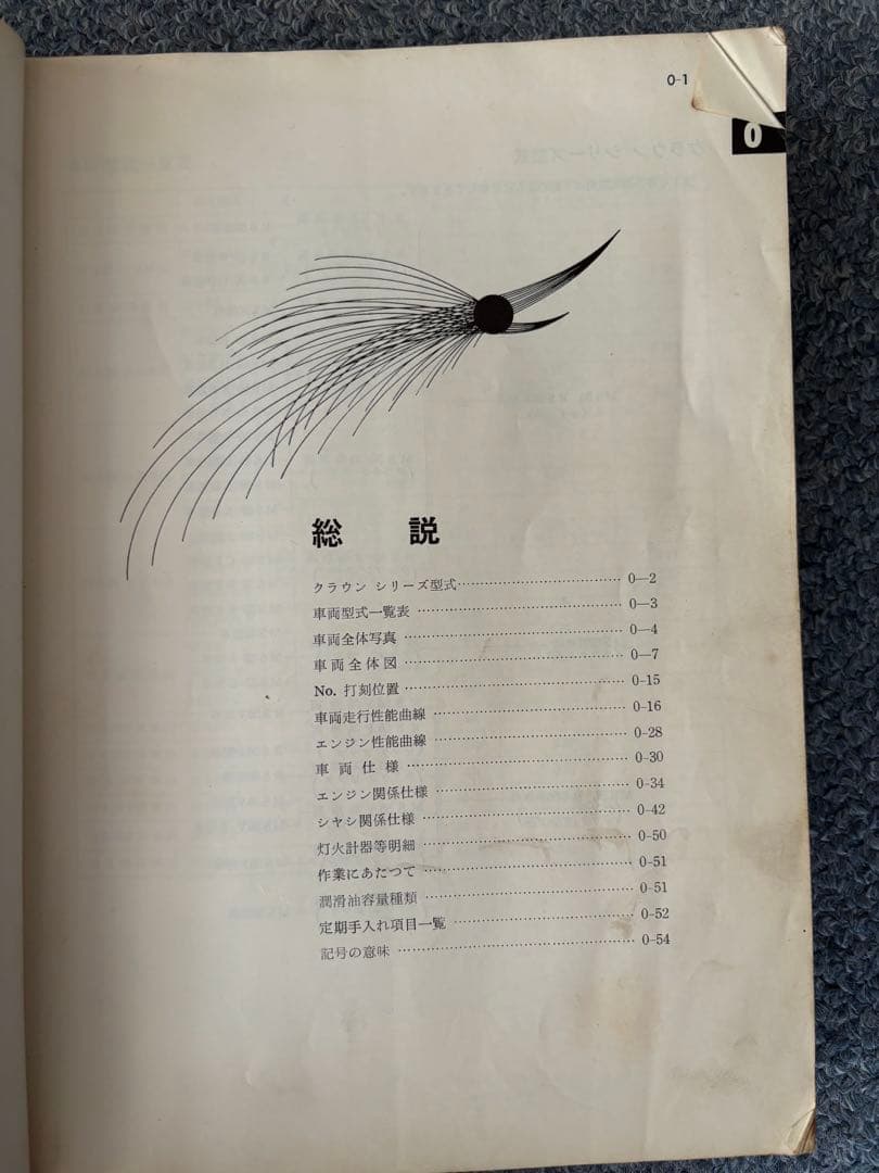 トヨペットクラウン　修理書　1970年