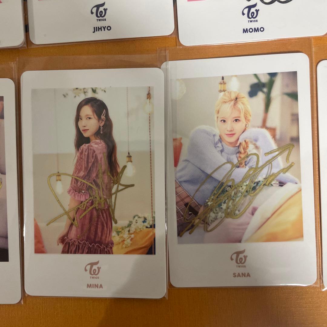 TWICE 直筆サイン入りカード 8枚セット