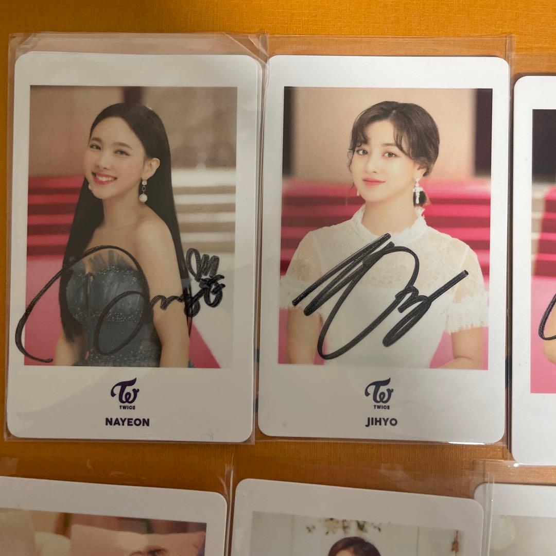 TWICE 直筆サイン入りカード 8枚セット