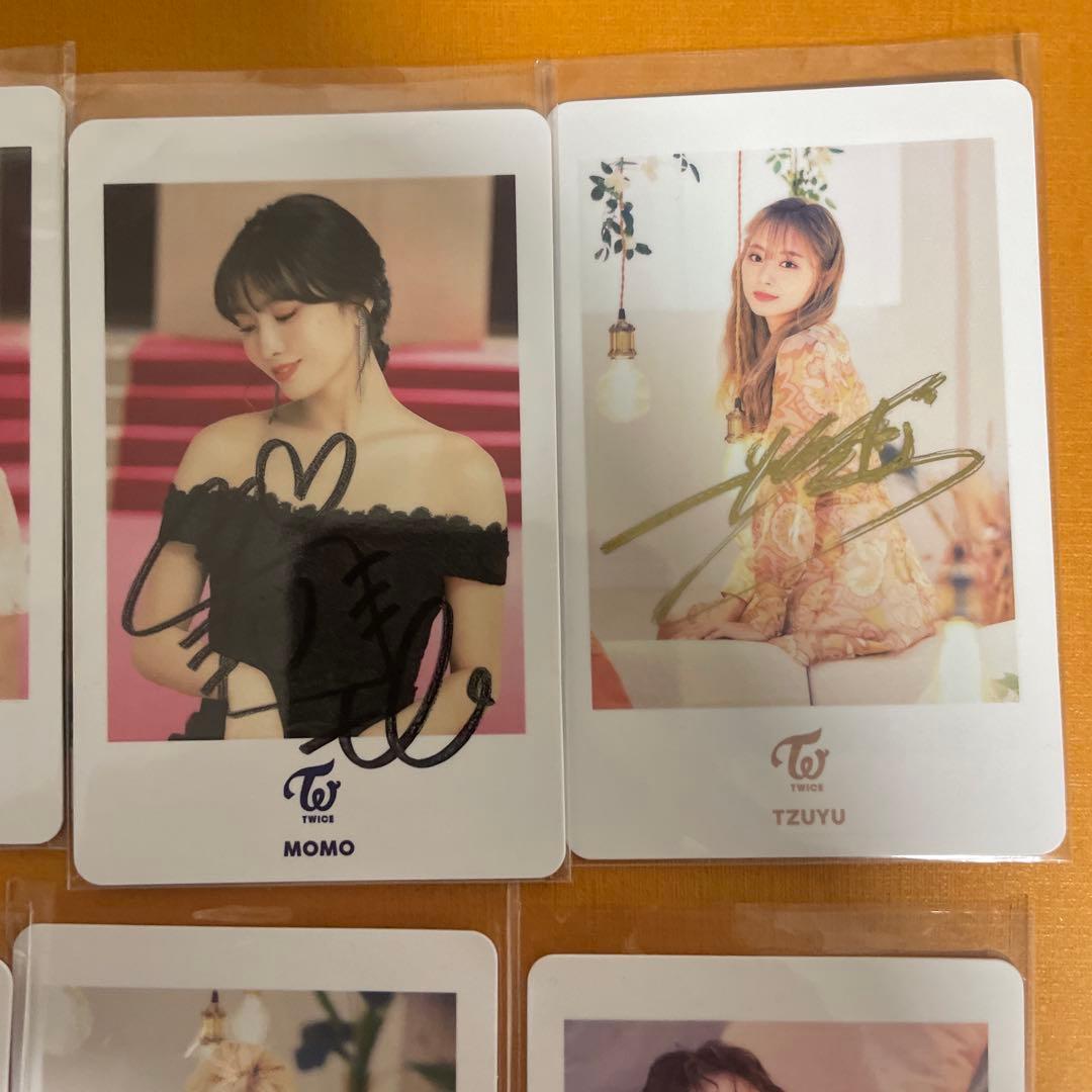 TWICE 直筆サイン入りカード 8枚セット
