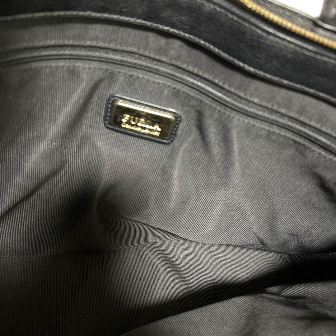 FURLA フルラ　2WAY　ハンドバッグ　ショルダーバッグ　レザー　ブラック