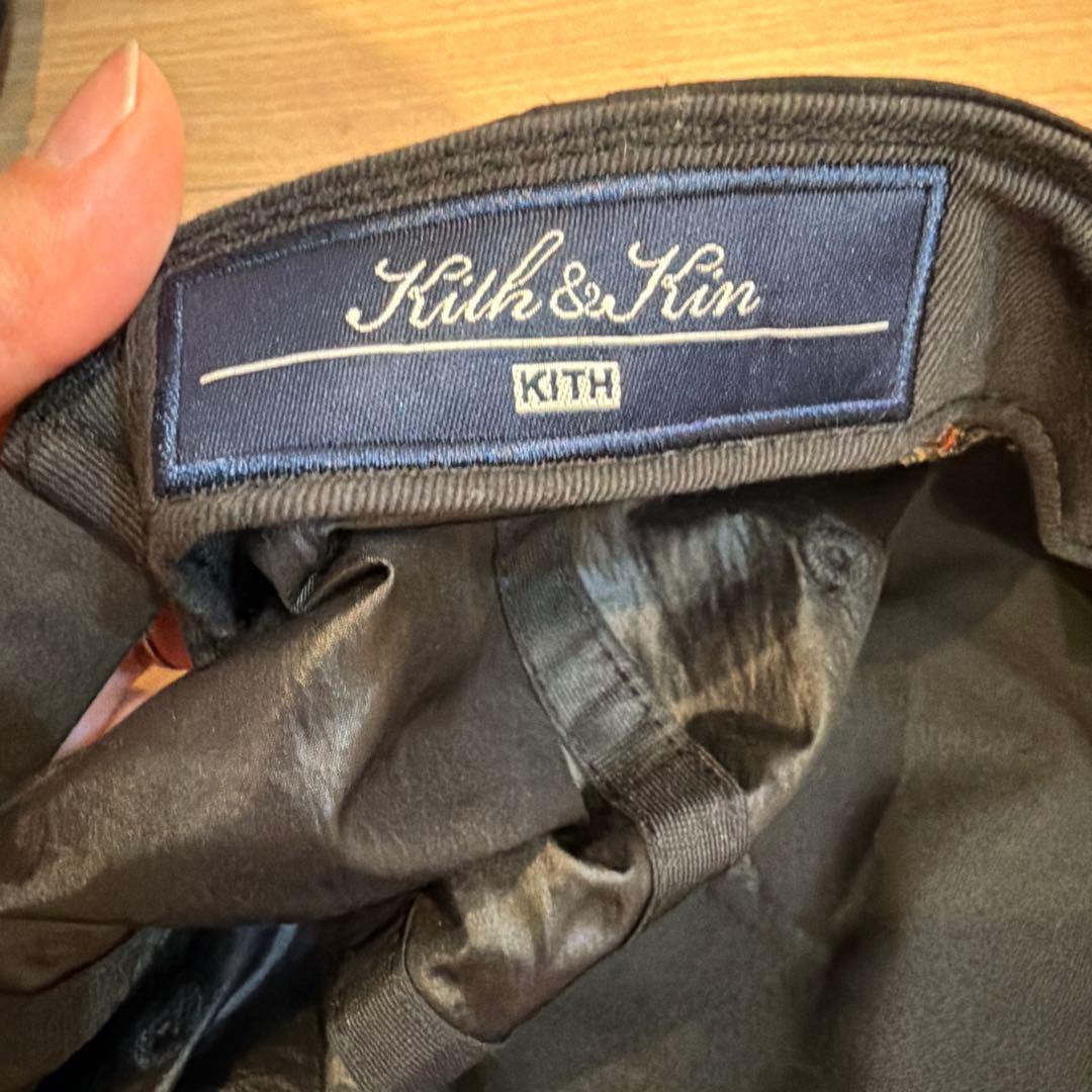 KITH 黒 ベースボールキャップ