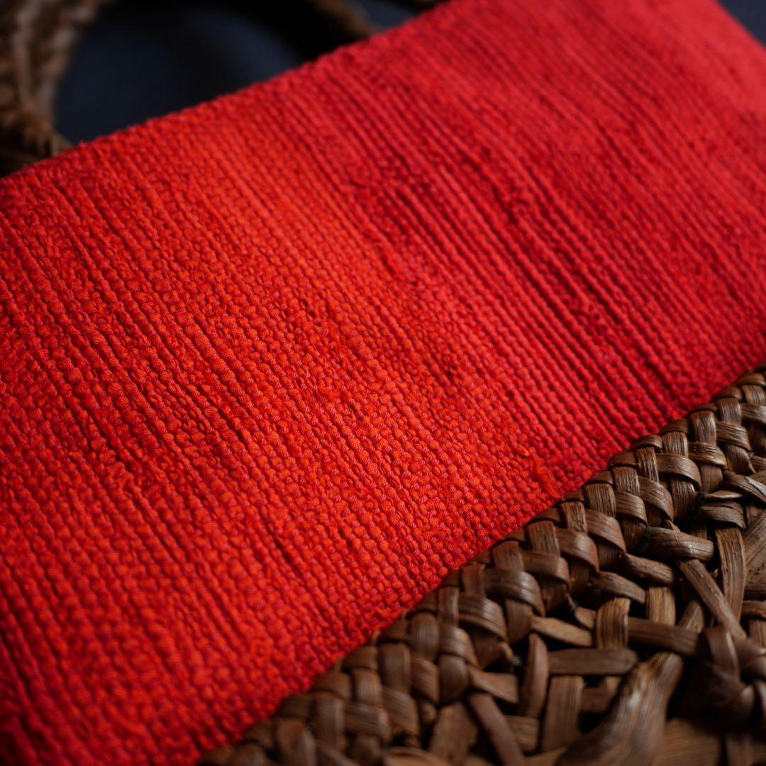 中新 山葡萄蔓 籠 裂織 カゴバッグ