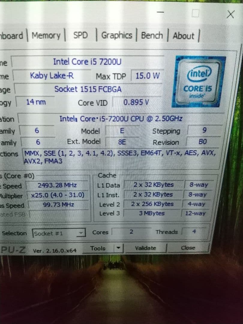 Fujitsu U938/s 訳あり i5-7200u 4GB/256nvme