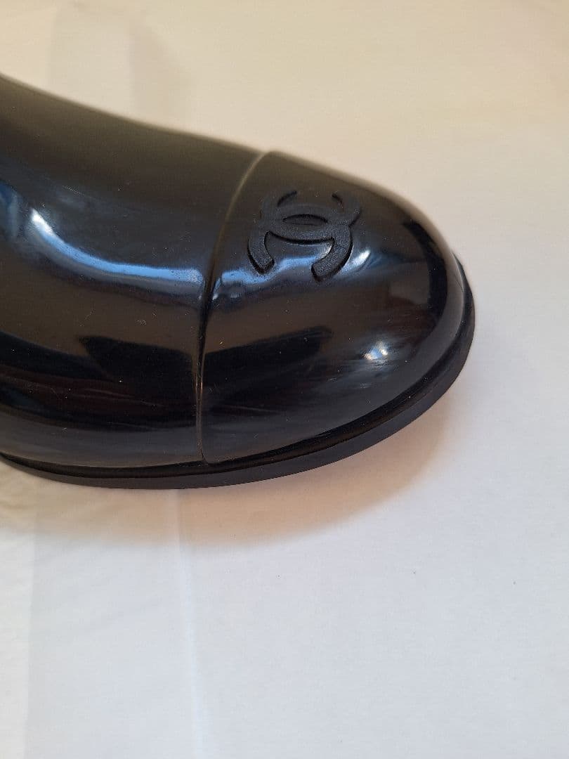 シャネル カメリア レインブーツ 39 CHANEL