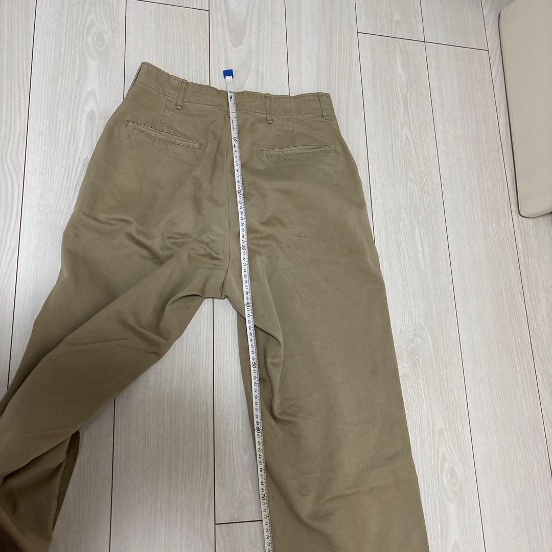 40s〜u.s.army チノトラウザー　カーキ　USA製