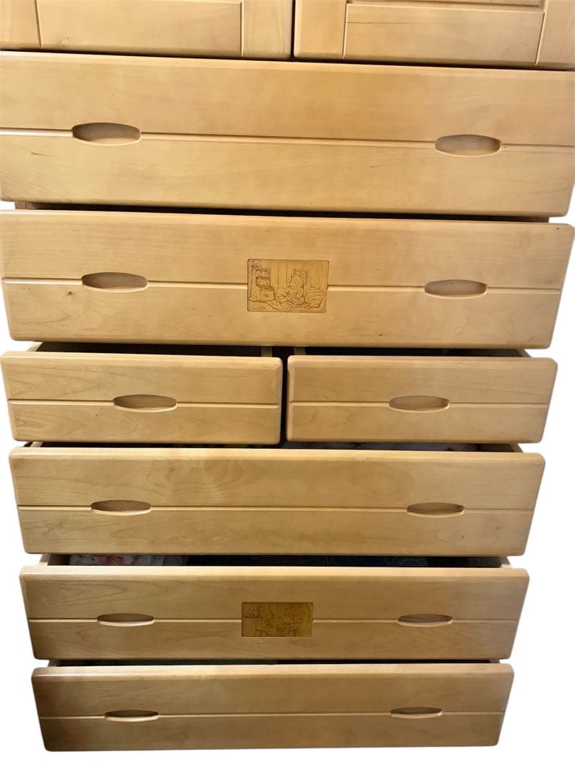 くまのプーさん　天然木　チェスト　タンス