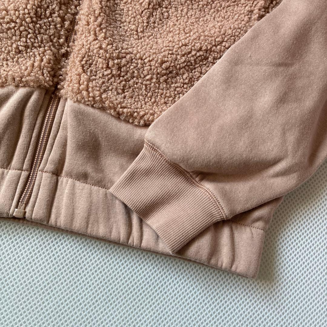 新品　エンポリオアルマーニ　ジップアップ　スウェット　ベージュ　XS