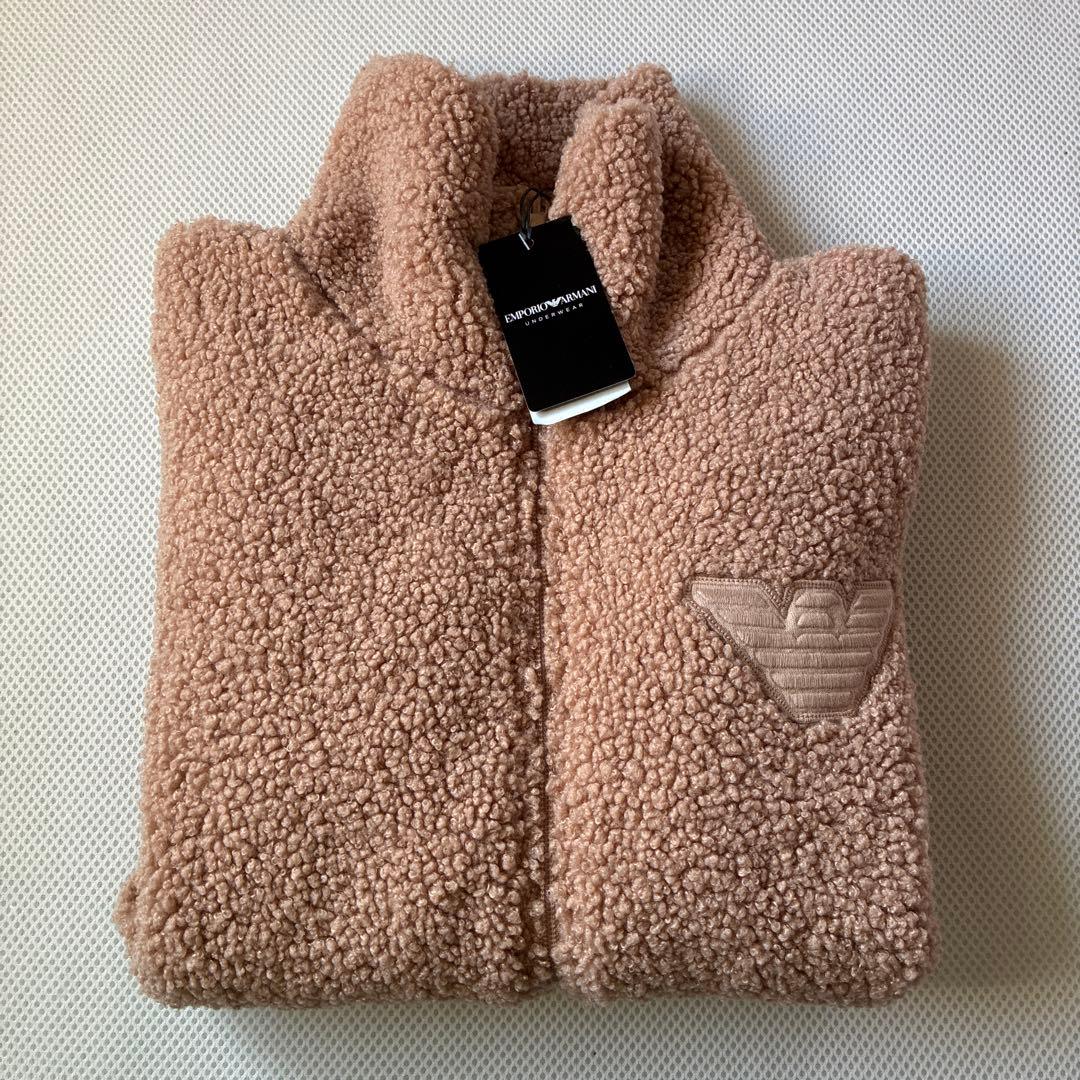 新品　エンポリオアルマーニ　ジップアップ　スウェット　ベージュ　XS