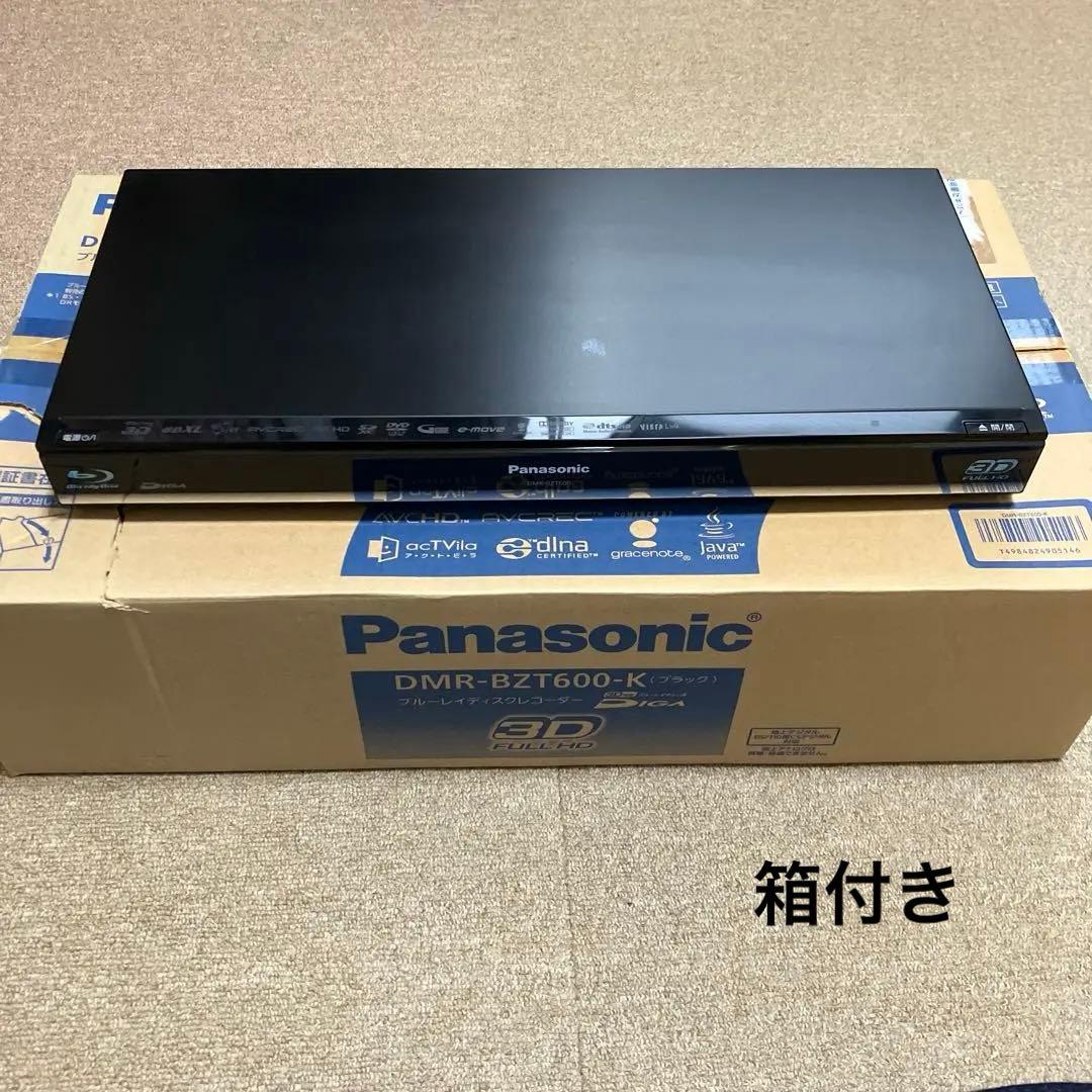 Panasonic ブルーレイレコーダー DMR-BZT600-K