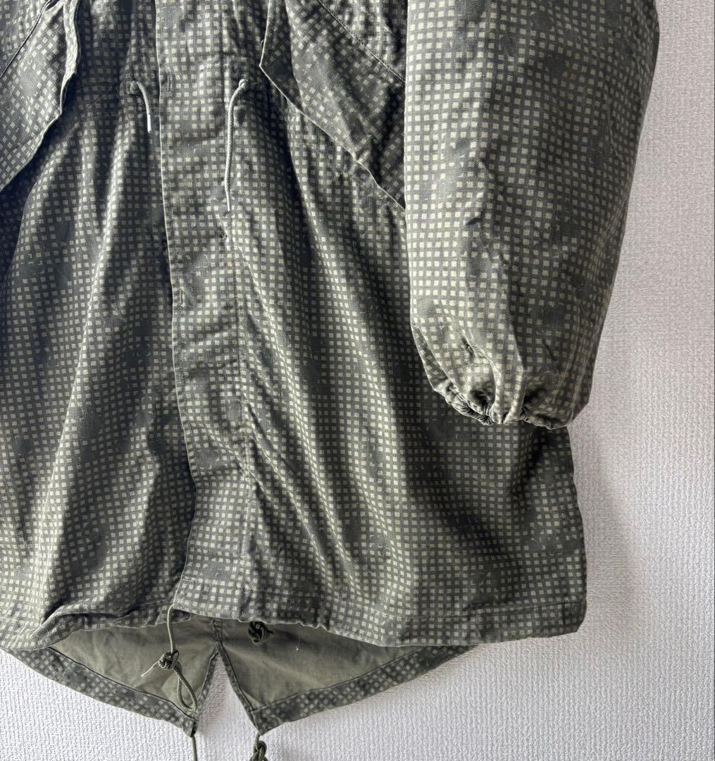 80s ナイト デザート カモ パーカー M フィッシュテール 迷彩 ビンテージ