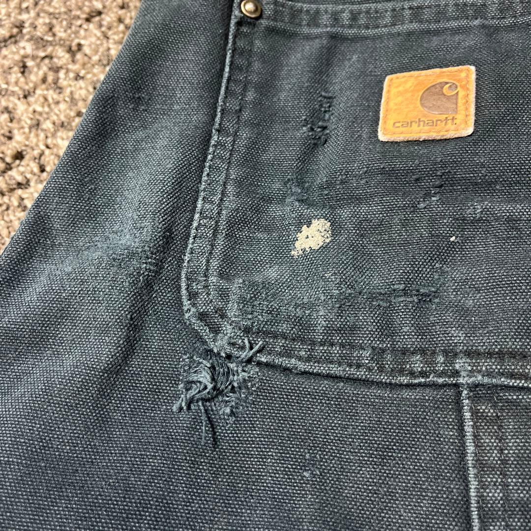 90s 希少サイズ メキシコ製 Carhartt 革タグ デニムパンツ ジーパン
