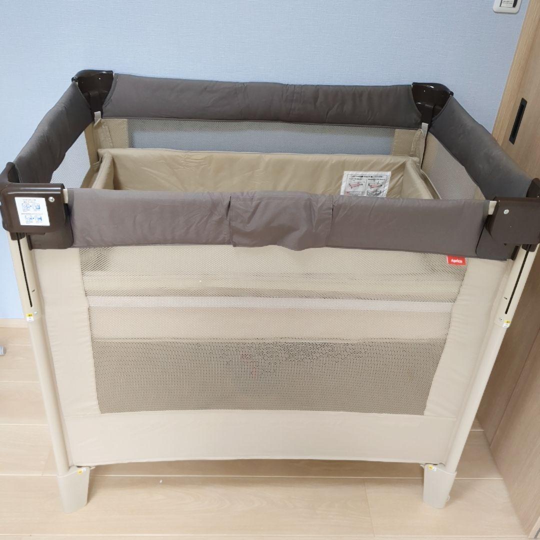 【美品】【付属品完備】Aprica アップリカ ココネルエアー ベビーベッド