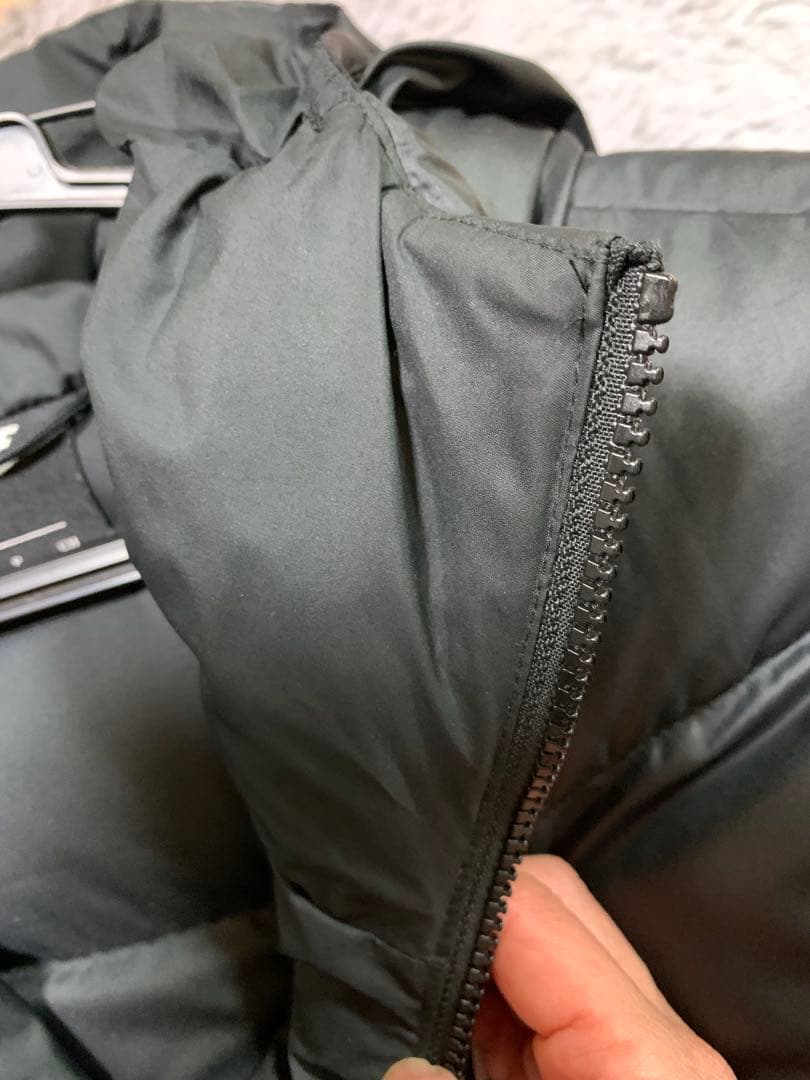 Nike フード付き ブラックダウンジャケット S