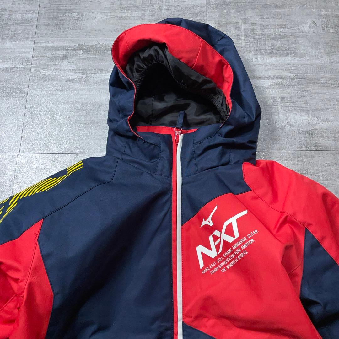 美品 MIZUNO ミズノ スキーウェア 140cm スノーウェア N-XT 赤