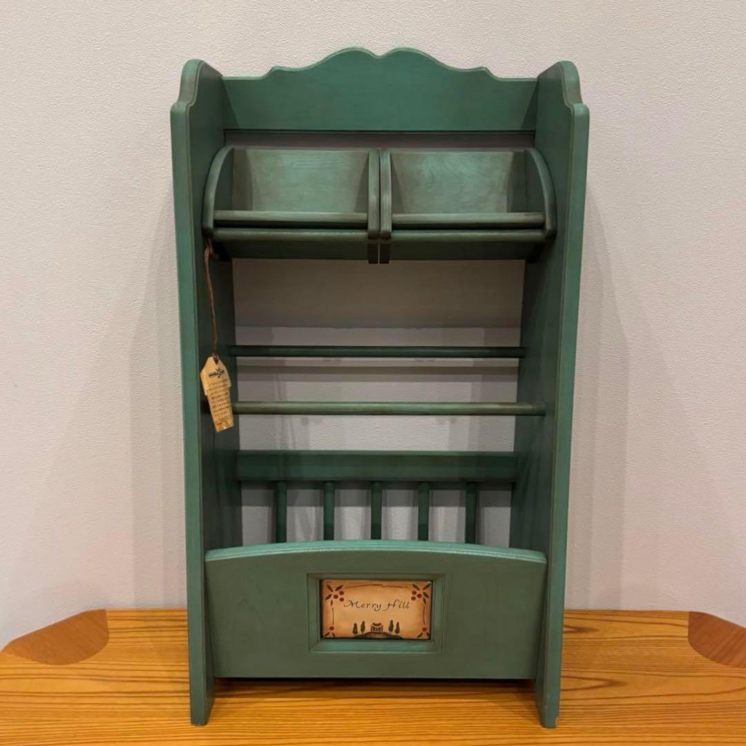 【カリモク】ウォールミラー & マガジンラック 2点セット