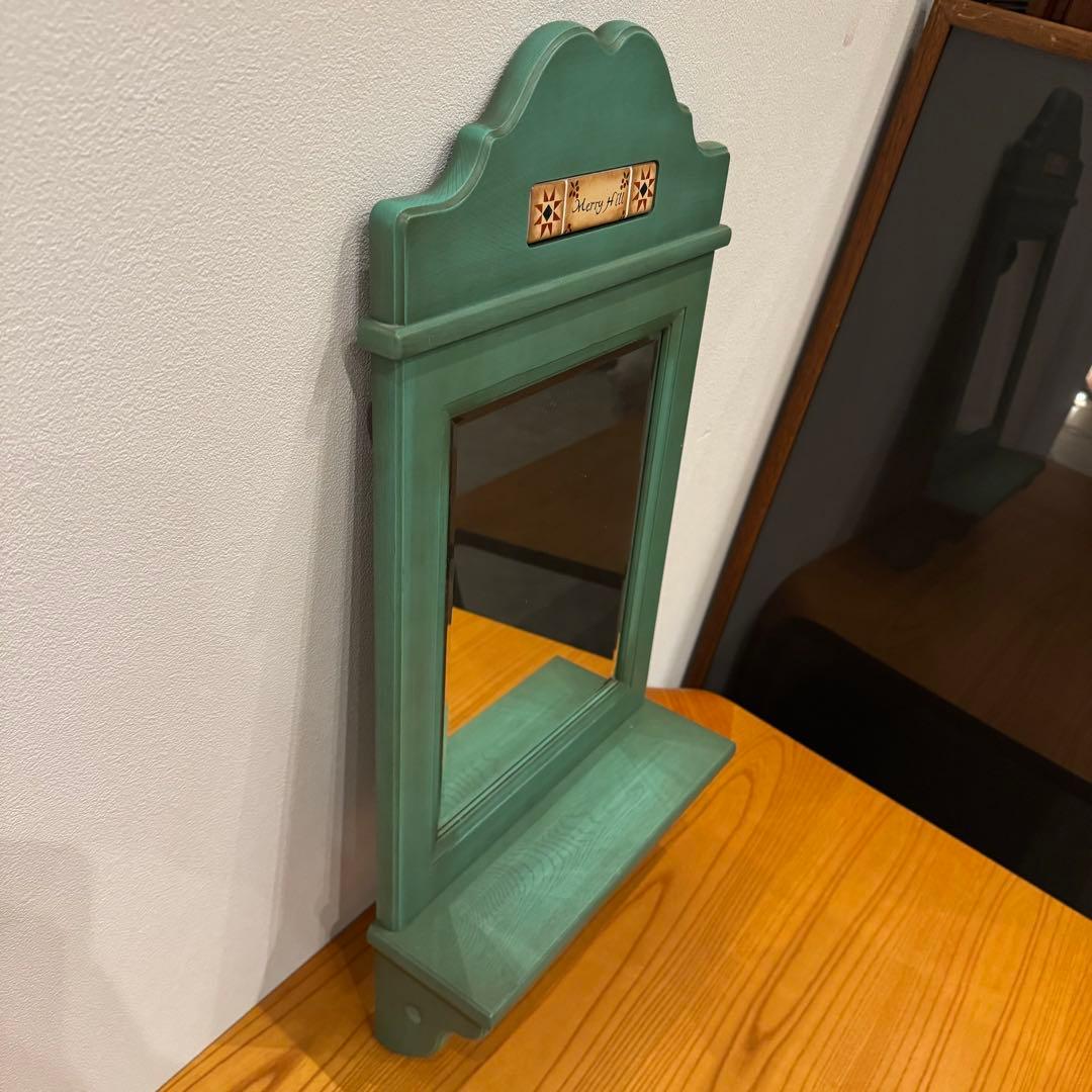 【カリモク】ウォールミラー & マガジンラック 2点セット