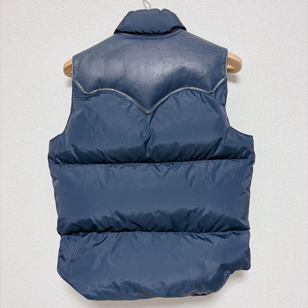 ロッキーマウンテン BEAMS 35周年 日本製 レザーヨーク ダウンベスト40