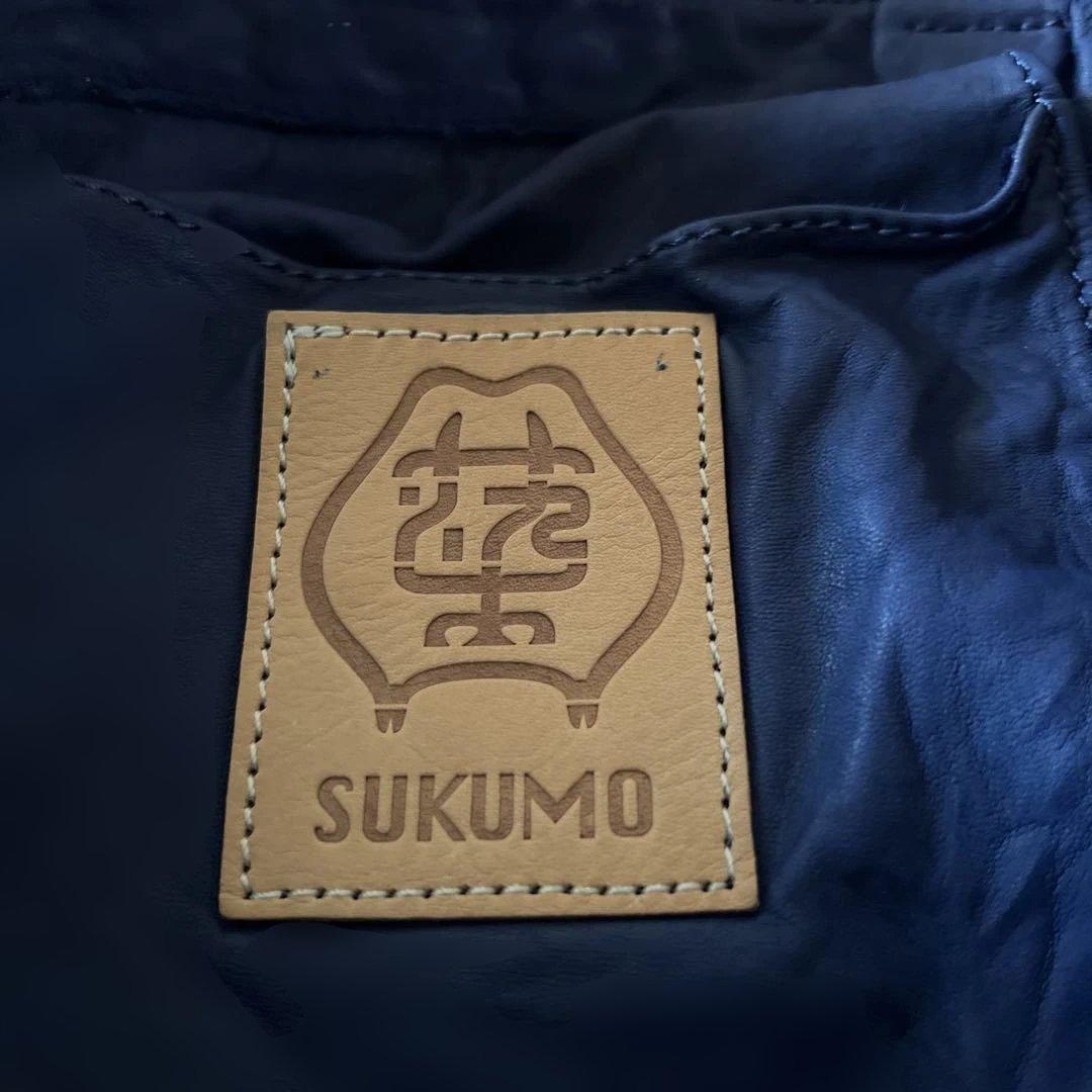 スクモレザー 本藍染トートバッグ