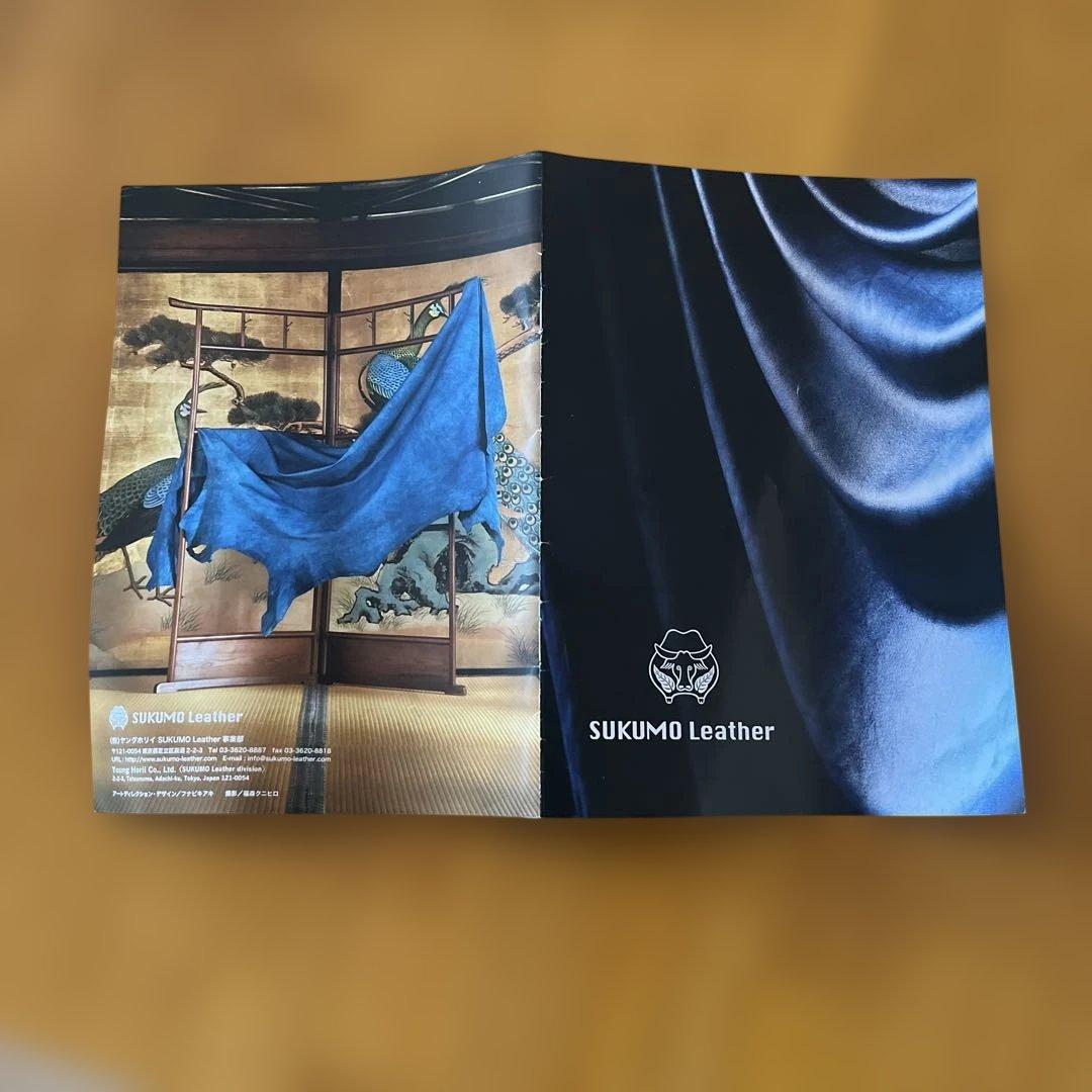 スクモレザー 本藍染トートバッグ