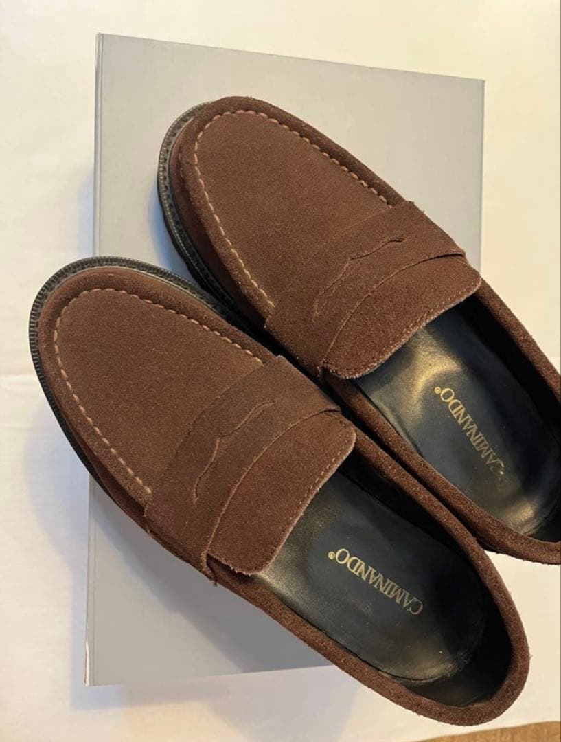 Caminando ブラウン ローファー