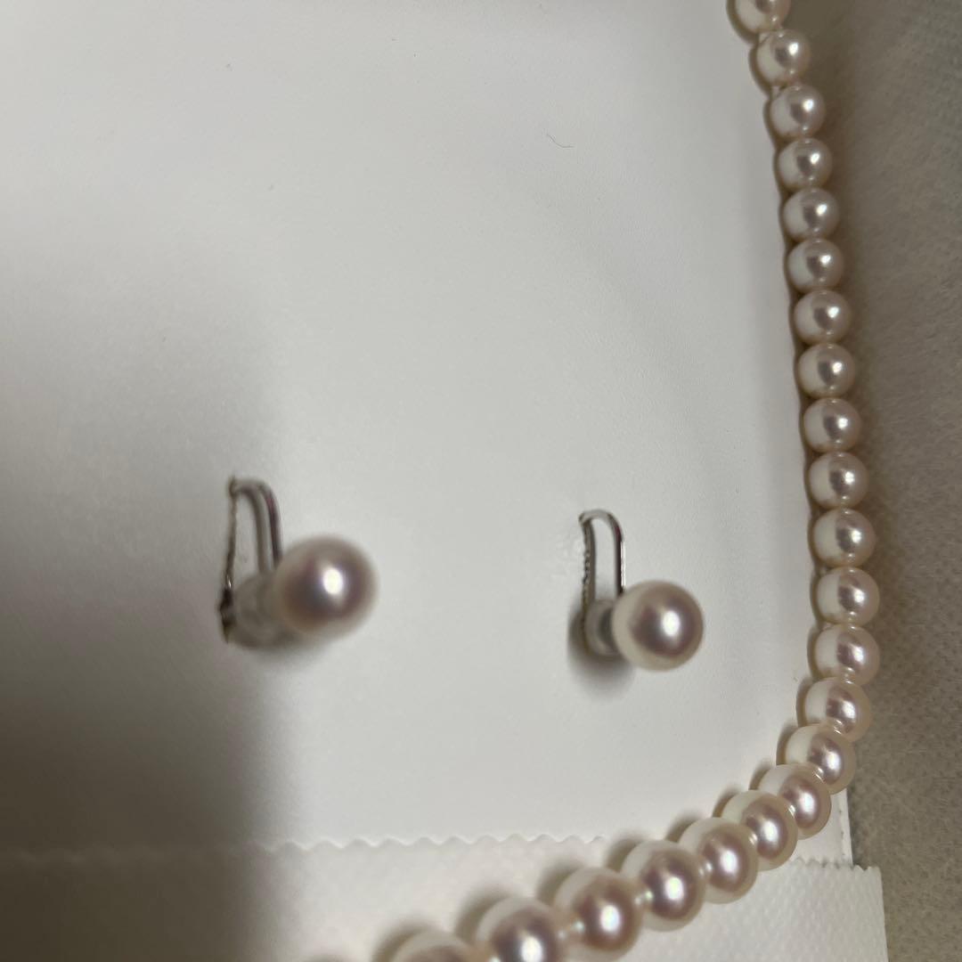 あこや真珠　ネックレス　イヤリング
