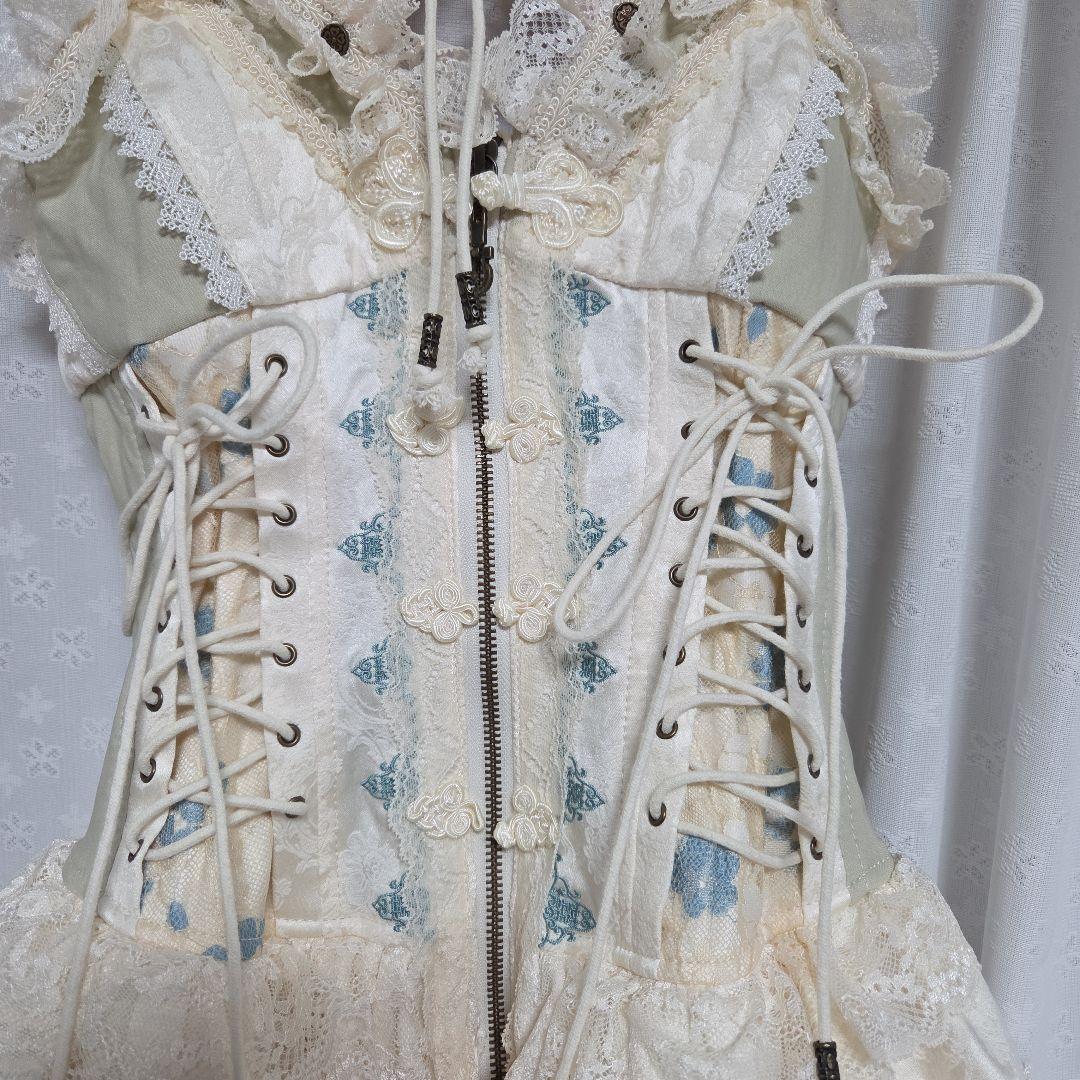 OZZONチャイナビスチェワンピ・カチューシャセット