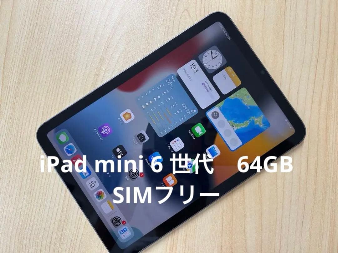 値下 SIMフリー iPad mini (第6世代) 64GB (D6)