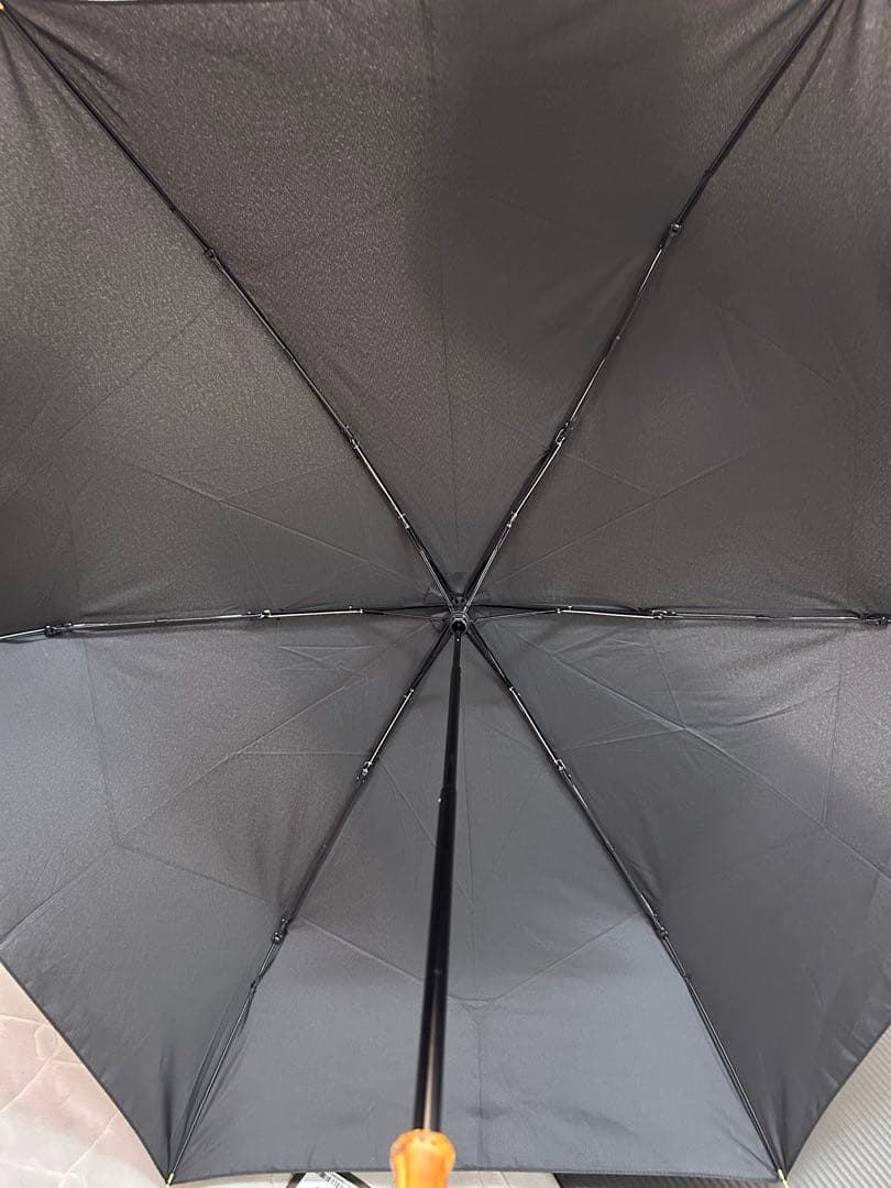 ほぼ新品！トラディショナルウェザーウェア　折りたたみ傘 晴雨兼用 竹製ハンドル