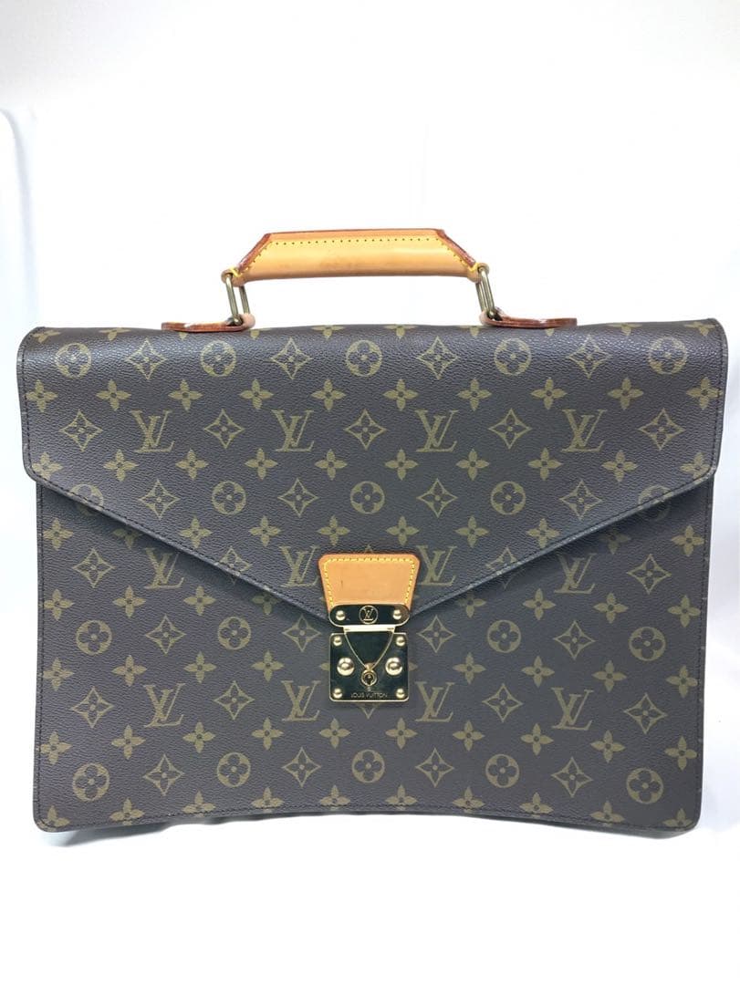 ルイヴィトン　モノグラム　コンセイエ ビジネバッグ　ハンドバッグ