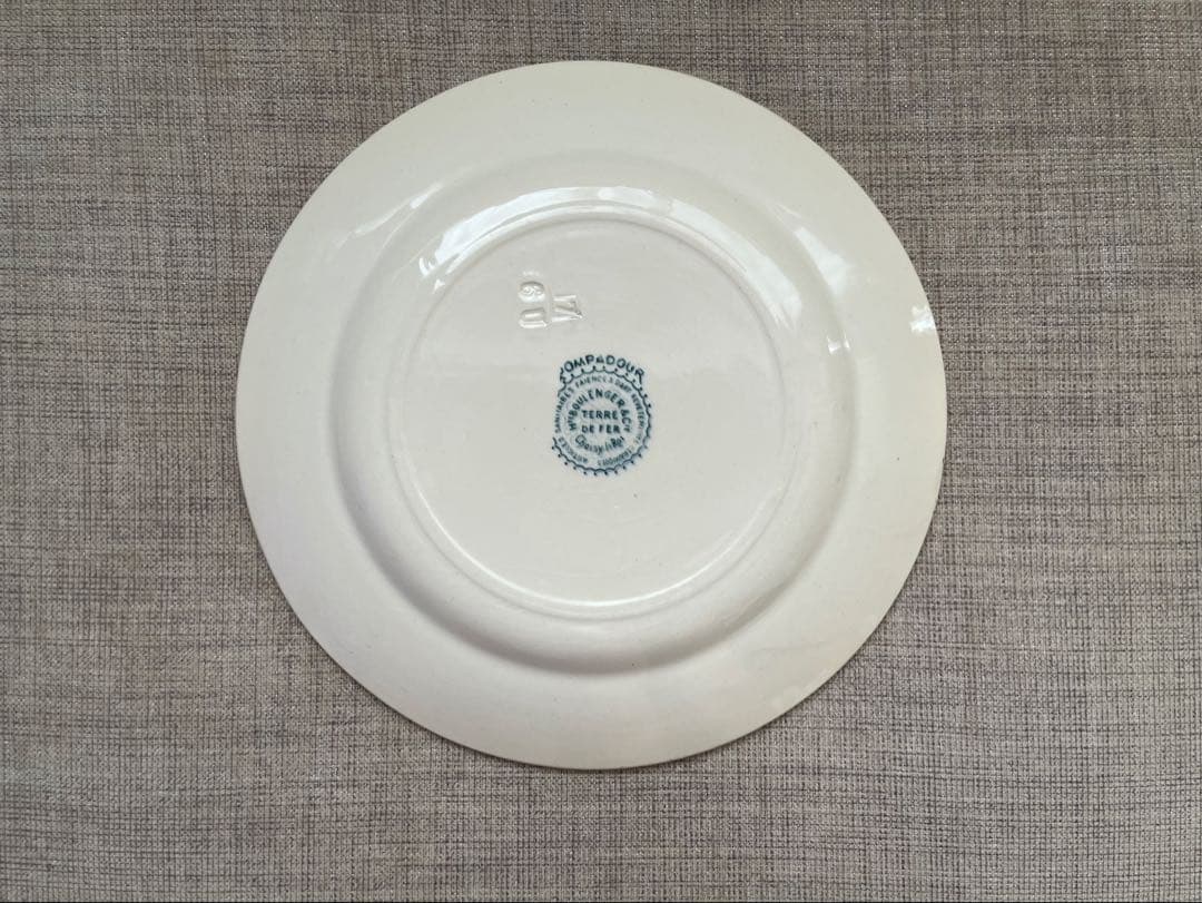 ショワジー・ル・ロワ　ブルー　ポンパドール（POMPADOUR ）　プレート