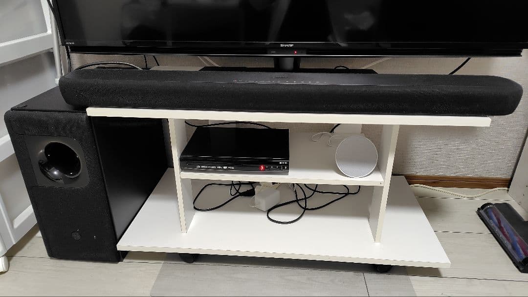 ★自宅が映画館に★ヤマハ　フロントサラウンドシステム スピーカー+サブウーファー