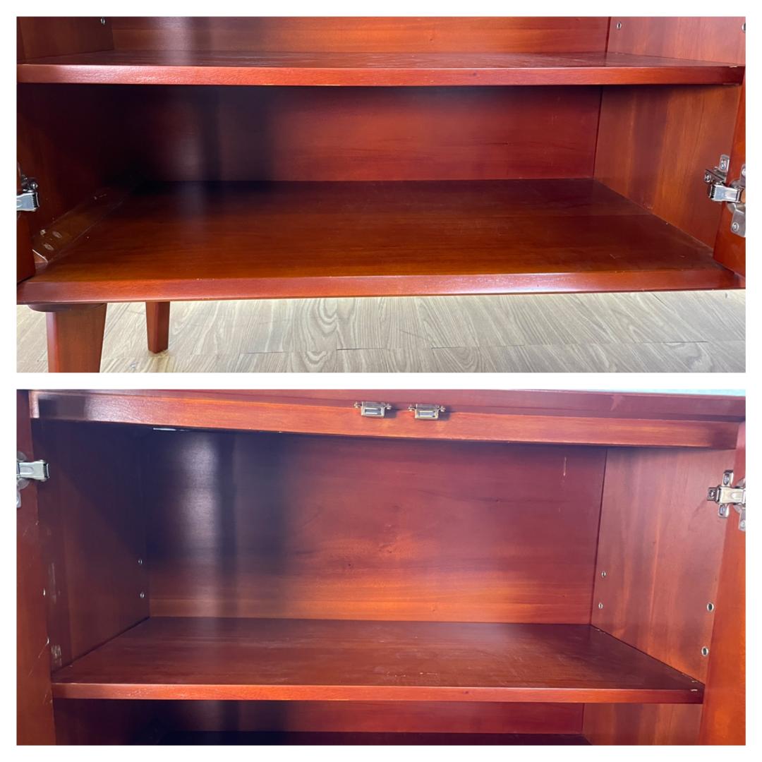 K☆182 北欧ヴィンテージ風チェスト　マホガニー　傷・修復跡あり