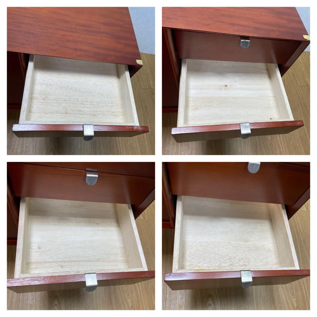 K☆182 北欧ヴィンテージ風チェスト　マホガニー　傷・修復跡あり