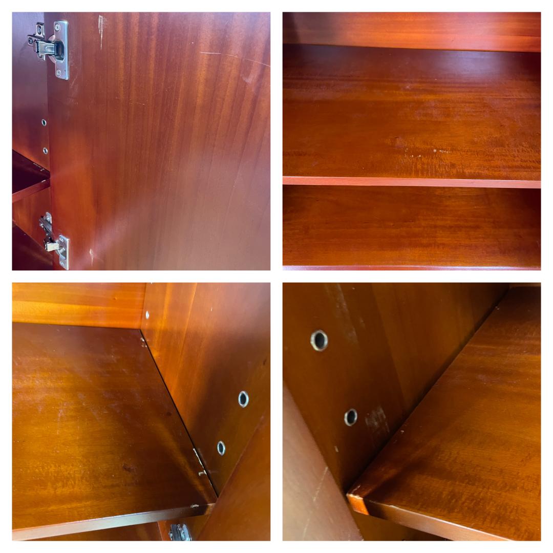 K☆182 北欧ヴィンテージ風チェスト　マホガニー　傷・修復跡あり