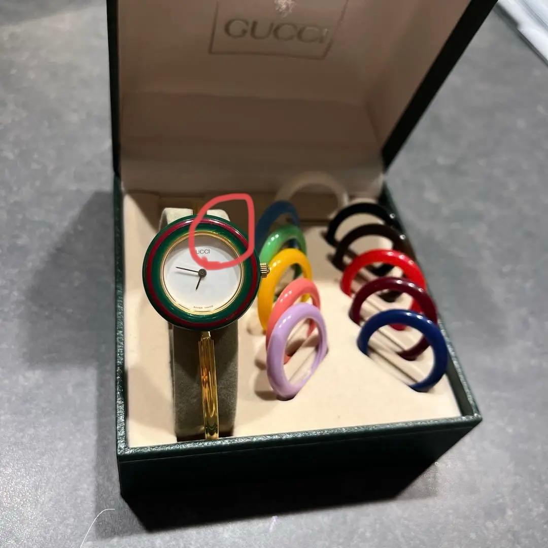 【付属品完備】GUCCI 11/12チェンジベゼル交換バンド付き