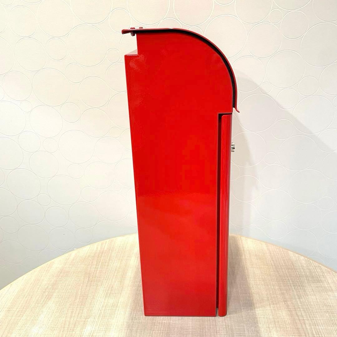 【未使用】フィール2 スタンド式ポスト 右勝手 郵便ポスト 大型投函 鍵付き 赤