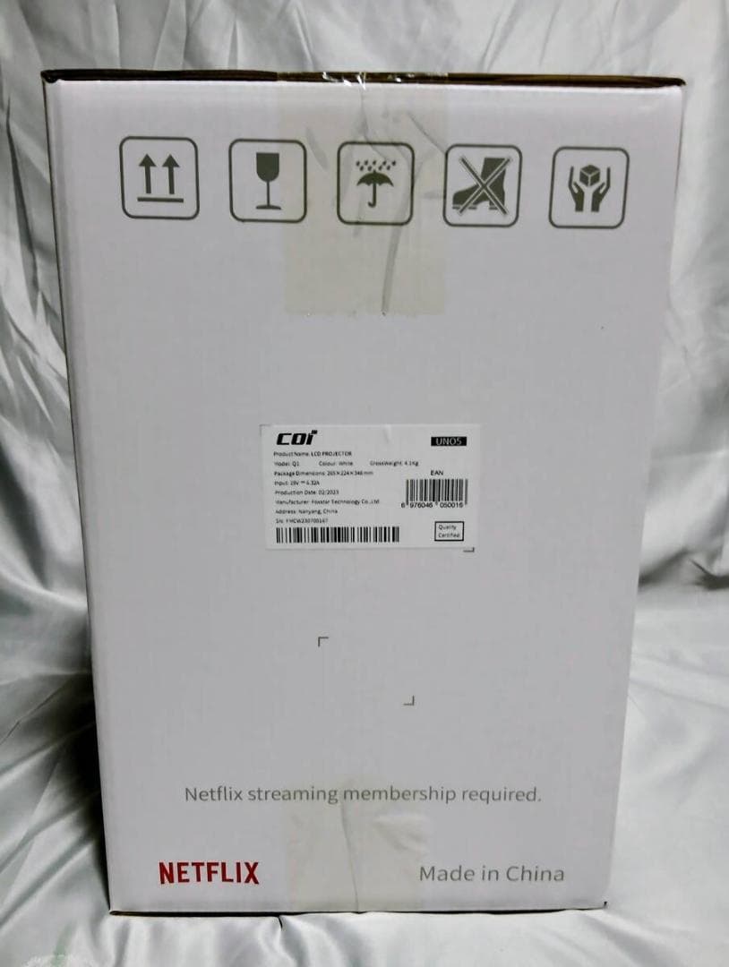 COI UNO5 プロジェクター Netflix認定 高輝度800ANSI搭載