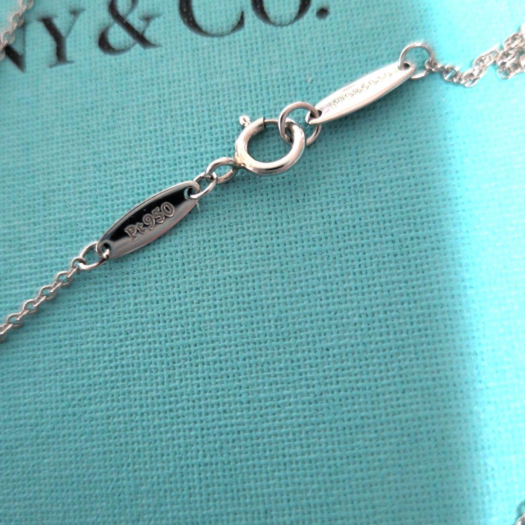 Polo様　極美品ティファニーバイザヤードネックレス0.38ct 鑑定書プラチナ