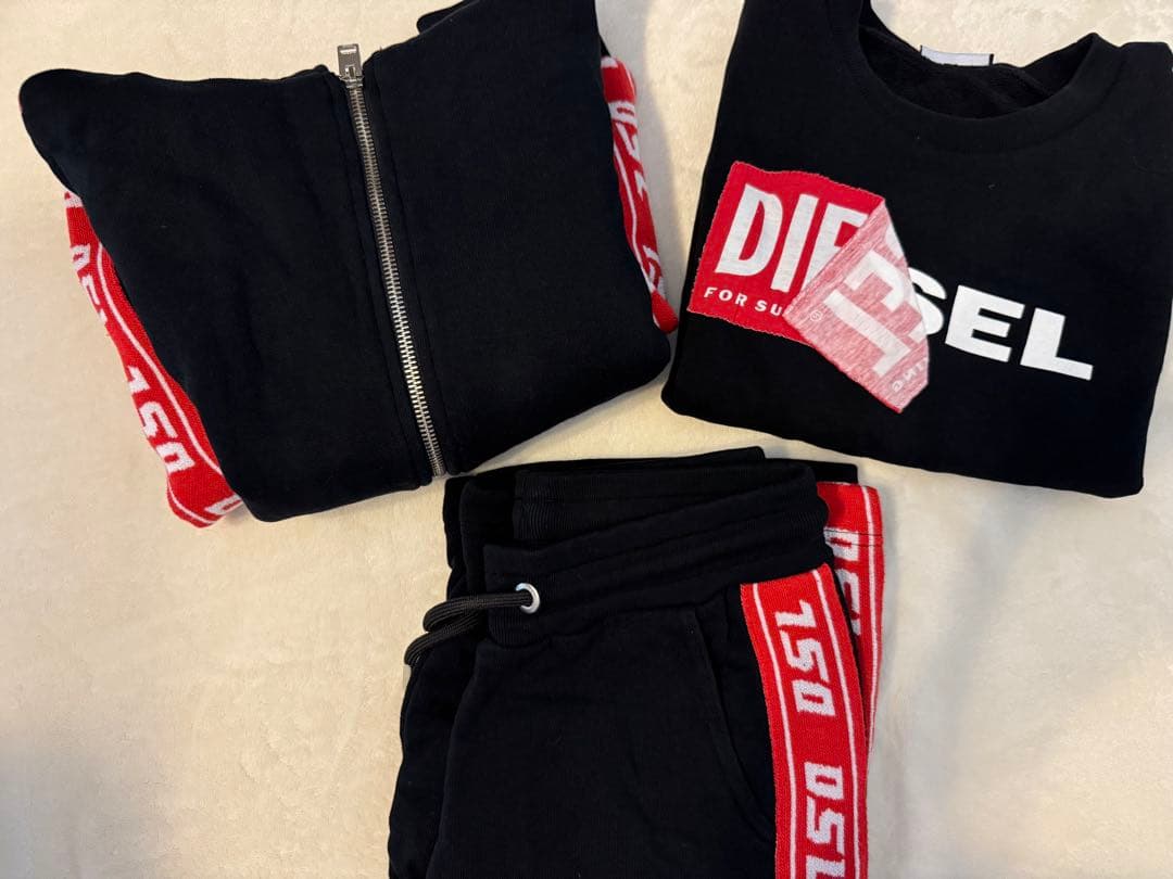 美品DIESEL サイズ8（130）パーカートレーナーパンツ　おまけあり合計5点