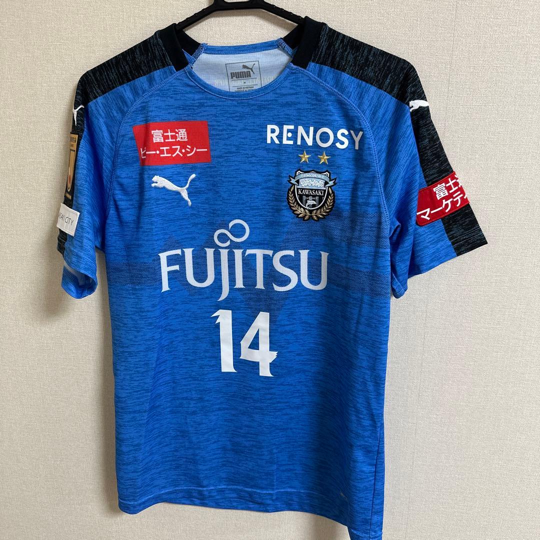 川崎フロンターレ 2019年ホームユニフォーム 中村憲剛 サイン入り Mサイズ