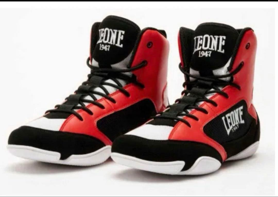 LEONE 1947 ボクシングシューズ レッド/ブラック